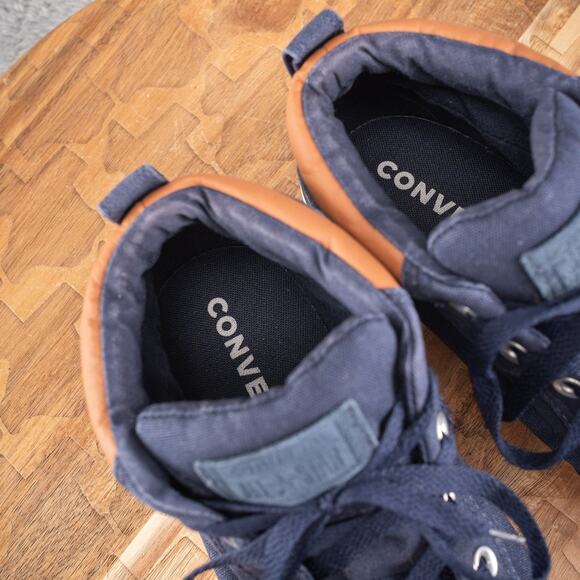 Converse Chuck Taylor All Star Blue Mid-Top Sneaker - Men's 10 Navy blue - Picture 6 of 7